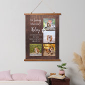 Memorial Pet Dog Cat in Loating Memory Photo Hangend Wandkleed (Slaapkamer)