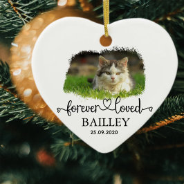 Memorial Pet foto en naam Keramisch Ornament