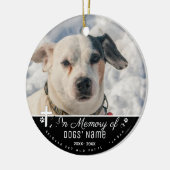 Memorial Pet Ornaments - Custom Dog Loss Keramisch Ornament (Links)