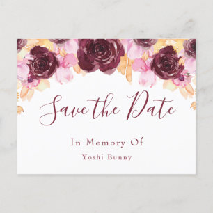 Memorial Pet Post Card  Aankondigingskaart