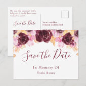 Memorial Pet Post Card  Aankondigingskaart (Voorkant / Achterkant)