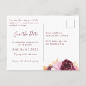 Memorial Pet Post Card  Aankondigingskaart (Achterkant)