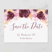 Memorial Pet Post Card  Aankondigingskaart (Voorkant)