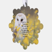  Memorial Photo Barn Owl Bird  Ornament Kaart (Links)