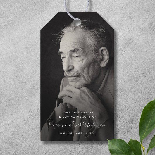 Memorial Photo Candle Funeral Keepomwille Cadeaulabel