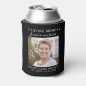 Memorial Photo Celebration of Life Black Blikjeskoeler (Blikje Achterkant)