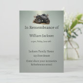 Memorial Photo Celebration of Life Invite Truck Kaart (Staand voorkant)