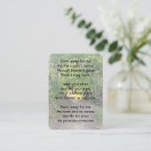 Memorial Photo Christelijk Path Trail Forest Trees Visitekaartje (Staand voorkant)