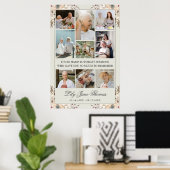 Memorial Photo Collage Funeral Sympathy Poster (Thuiskantoor)