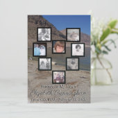 Memorial Photo Collage Heart Lake en Mountains Kaart (Staand voorkant)