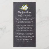 Memorial Photo Floral Funeral Prayer Bladwijzer Ka (Achterkant)