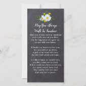 Memorial Photo Floral Funeral Prayer Kaart Bladwij (Achterkant)