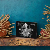 Memorial Photo  Flower Herdenking Keepslag Fotoplaat (Zijkant)