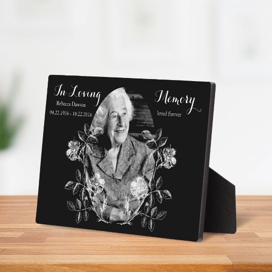 Memorial Photo  Flower Herdenking Keepslag Fotoplaat