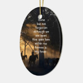 Memorial Photo Forest Trail Walk Paarden Keramisch Ornament (Links)