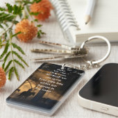 Memorial Photo Forest Trail Walk Paarden Sleutelhanger (Voorkant Rechts)
