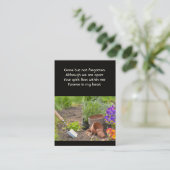 Memorial Photo Gardening Gardener Visitekaartje (Staand voorkant)