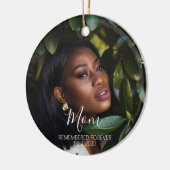 Memorial Photo Gift Kerstmis in Liefde Memory Mam Keramisch Ornament (Links)