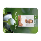 Memorial Photo Golfer Golfbaan Golfen Magneet (Horizontaal)