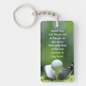 Memorial Photo Golfer Golfbaan Golfen Sleutelhanger (Voorkant)