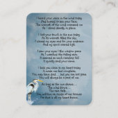 Memorial Photo Great Blue Heron Bird Visitekaartje (Voorkant)