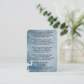 Memorial Photo Great Blue Heron Bird Visitekaartje (Staand voorkant)