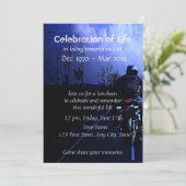 Memorial Photo Herdenking Motorcycle Biker Kaart (Staand voorkant)