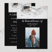 Memorial Photo Invite Architecture Architect Kaart (Voorkant / Achterkant)