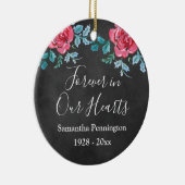 Memorial Photo Keepomwille Rozen Keramisch Ornament (Rechts)