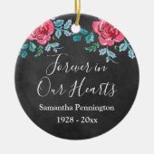 Memorial Photo Keepomwille Rozen Keramisch Ornament (Voorkant)