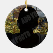 Memorial Photo Keepomwille Rozen Keramisch Ornament (Achterkant)