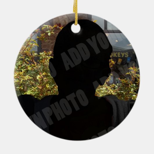 Memorial Photo Keepomwille Rozen Keramisch Ornament (Achterkant)