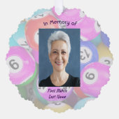  Memorial Photo Keepsake Bingo Game Ornament Kaart (Voorkant)