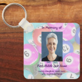 Memorial Photo Keepsake Bingo Game Sleutelhanger (Voorkant)
