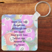 Memorial Photo Keepsake Bingo Game Sleutelhanger (Achterkant)