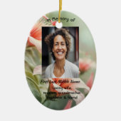  Memorial Photo Keepsake Hummingbird Keramisch Ornament (Voorkant)