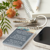 Memorial Photo Keepsake Semi Truck Tractor Trailer Sleutelhanger (Voorkant Rechts)