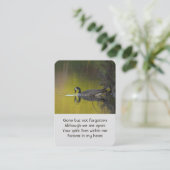 Memorial Photo Lake Canada Goose Bird Visitekaartje (Staand voorkant)