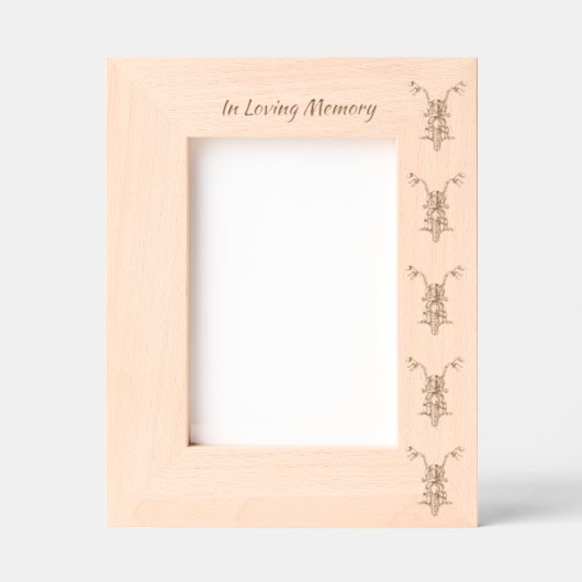 Memorial Photo Motorfiets Biker Gegraveerde Lijstjes (Voorkant)