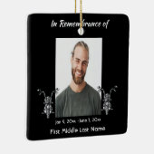 Memorial Photo Motorfiets Biker Keramisch Ornament (Rechts)
