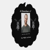 Memorial Photo Motorfiets Biker Ornament Kaart (Rechts)