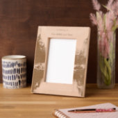 Memorial Photo Mountain Lake Winter Snow Gegraveerde Lijstjes (Links)