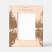  Memorial Photo Mountain Lake Winter Snow Gegraveerde Lijstjes (Voorkant)