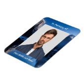  Memorial Photo Mountain Lake Winter Snow Magneet (Linkerzijde)