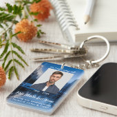 Memorial Photo Mountain Lake Winter Snow Sleutelhanger (Voorkant Rechts)