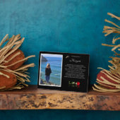 Memorial Photo Name Tribution Spiritueel Herdenkin Fotoplaat (Zijkant)