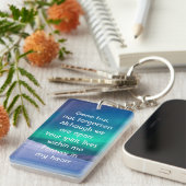 Memorial Photo Northern Lights Aurora Borealis Sleutelhanger (Voorkant Rechts)