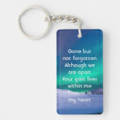 Memorial Photo Northern Lights Aurora Borealis Sleutelhanger (Voorkant)