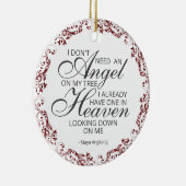 Memorial Photo Ornament (Rechts)