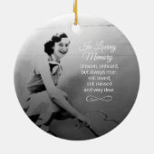 Memorial Photo Ornament (Achterkant)